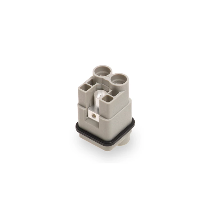Conector industrial resistente al agua de 2 pines y 40 A, conectores de alta resistencia HQV-002.2-M (4-10 mm²) 09120022651